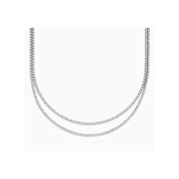 ROYAL JEWELRY MFG, INC. 14K White Gold Diamond Necklace Blue Water Jewelers Saint Augustine, FL