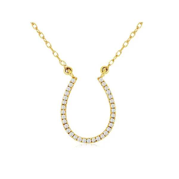 ROYAL JEWELRY MFG, INC. 14K Yellow Gold Diamond Necklace Blue Water Jewelers Saint Augustine, FL