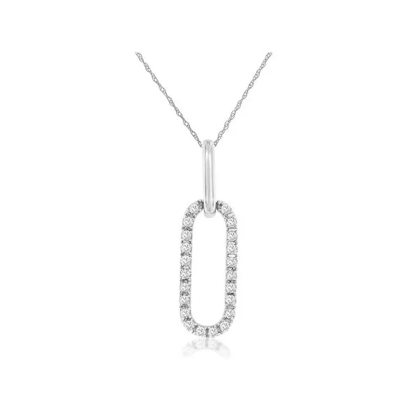ROYAL JEWELRY MFG, INC. 14K White Gold Diamond Necklace Blue Water Jewelers Saint Augustine, FL