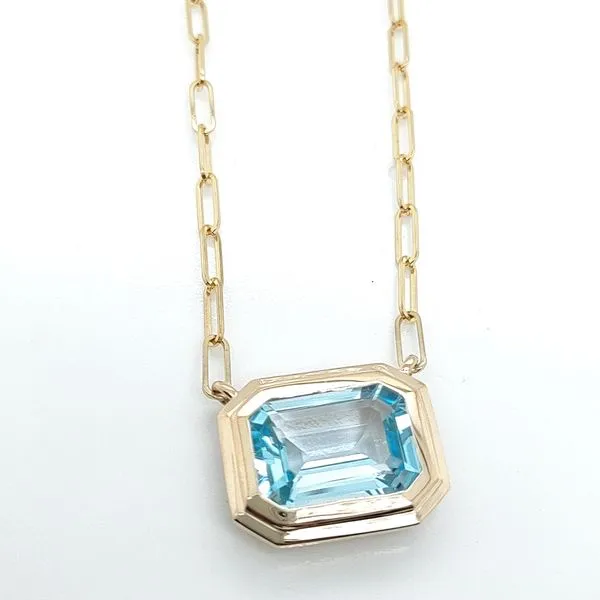 PARAGON COUTURE 14K Yellow Gold Colored Stone Necklace Blue Water Jewelers Saint Augustine, FL