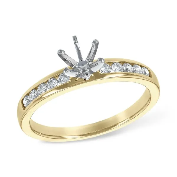 Allison-Kaufman Company 14K Yellow Gold Diamond Semi-mount Ring Blue Water Jewelers Saint Augustine, FL