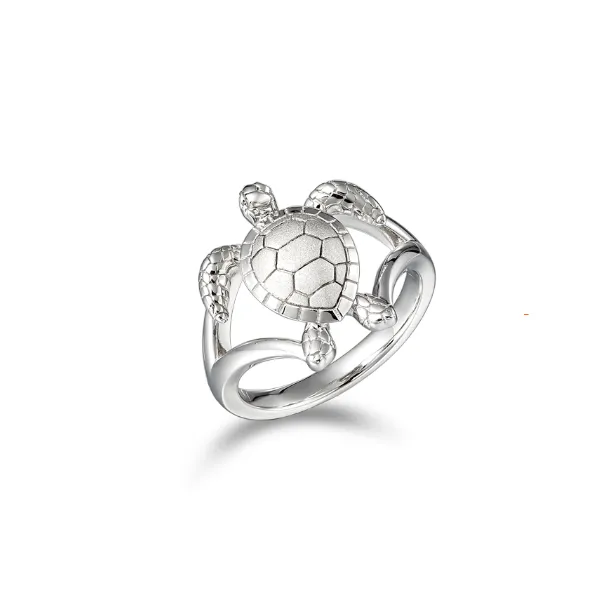 Alamea Sterling Silver Silver Ring Blue Water Jewelers Saint Augustine, FL