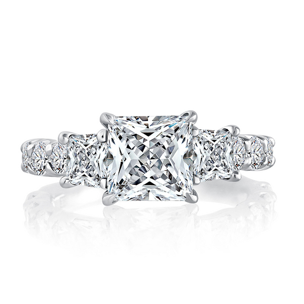 A. Jaffe 14K White Gold Diamond Semi-mount Ring Blue Water Jewelers Saint Augustine, FL