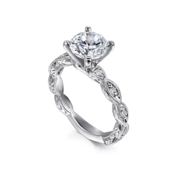 Diamond Semi-mount Ring Blue Water Jewelers Saint Augustine, FL