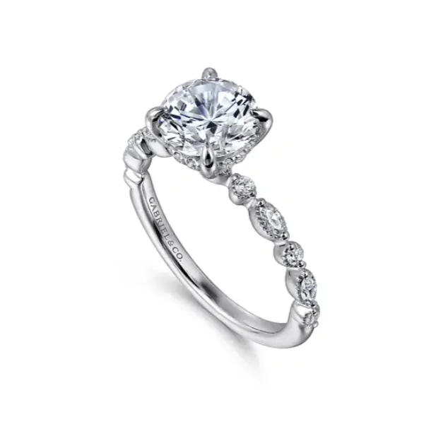 Diamond Semi-mount Ring Blue Water Jewelers Saint Augustine, FL