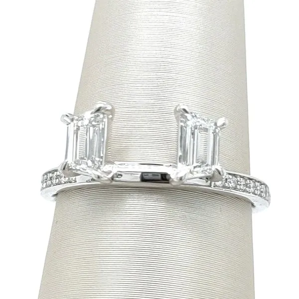 A. Jaffe 14K White Gold Wedding Band Blue Water Jewelers Saint Augustine, FL