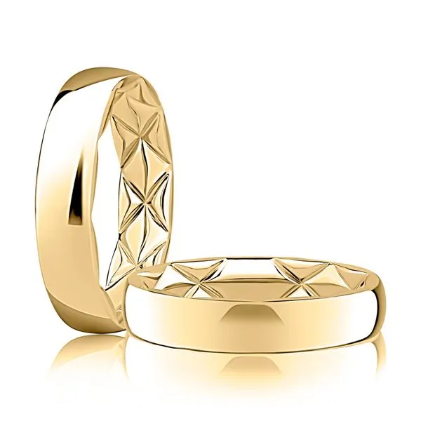 A. Jaffe 14K Yellow Gold Wedding Band Blue Water Jewelers Saint Augustine, FL