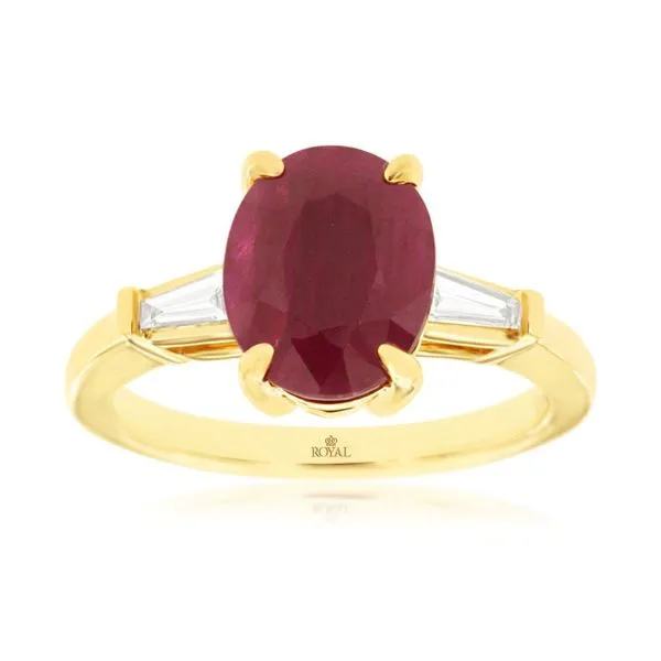 ROYAL JEWELRY MFG, INC. 14K Yellow Gold Ring Blue Water Jewelers Saint Augustine, FL