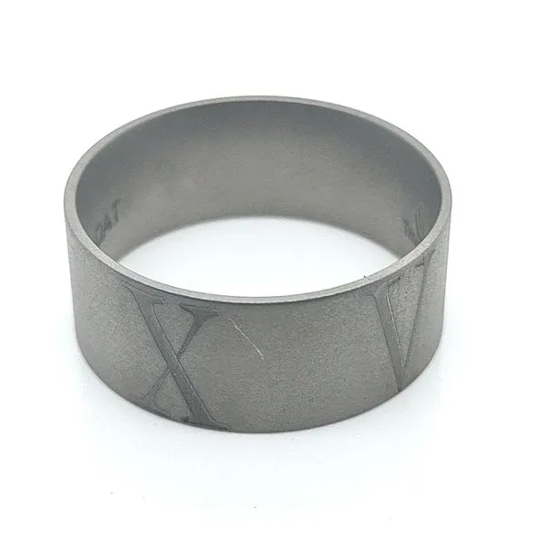 Heavy Stone Titanium Titanium Wedding Band Blue Water Jewelers Saint Augustine, FL