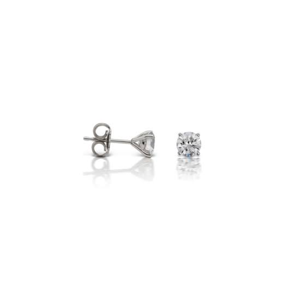 LGC 14K White Gold Stud Earrings Blue Water Jewelers Saint Augustine, FL