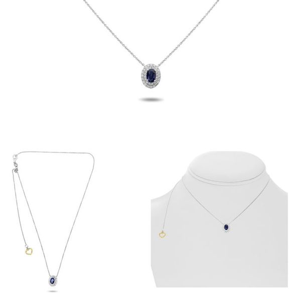 RAJ 18K White Gold Pendant Blue Water Jewelers Saint Augustine, FL