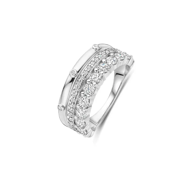 Ti Sento Sterling Silver Silver Ring Blue Water Jewelers Saint Augustine, FL