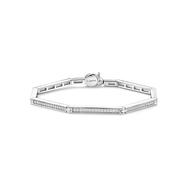 Ti Sento Sterling Silver Silver Bracelet Blue Water Jewelers Saint Augustine, FL