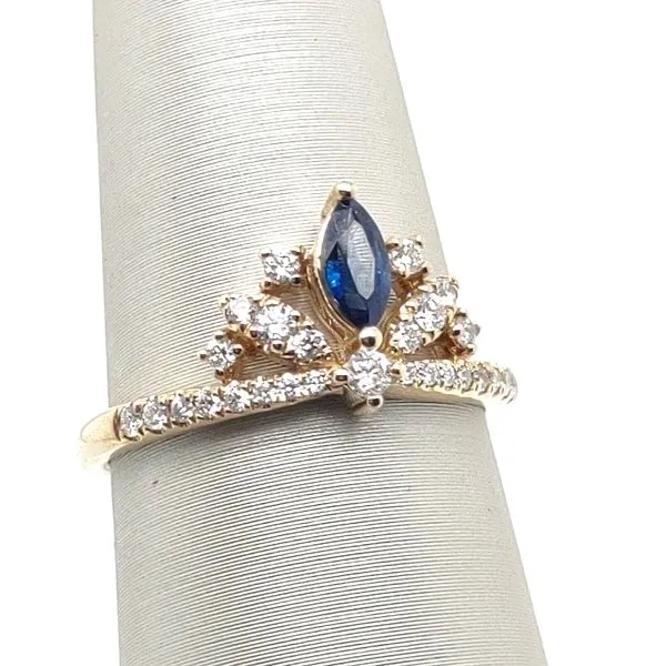 LJ Independant Inc 14K Yellow Gold Ring Blue Water Jewelers Saint Augustine, FL