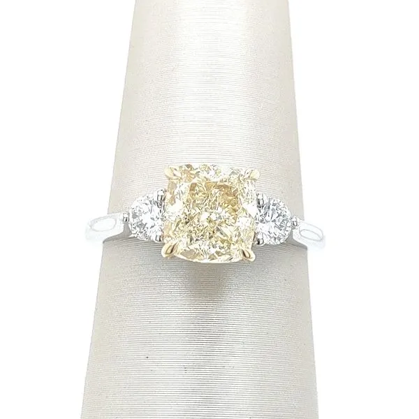 YELLOW LAB-GROWN DIAMOND ENGAGEMENT RING Blue Water Jewelers Saint Augustine, FL