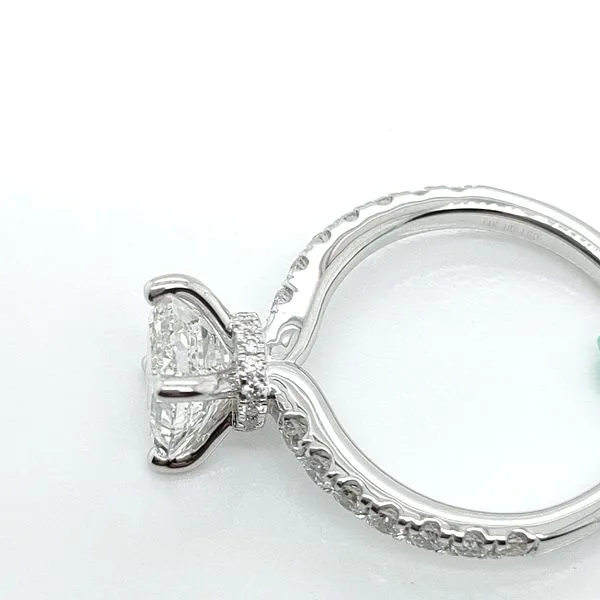 2.50 TCW EMERALD CUT HIDDEN HALO LAB-GROWN DIAMOND ENGAGEMENT RING Image 2 Blue Water Jewelers Saint Augustine, FL