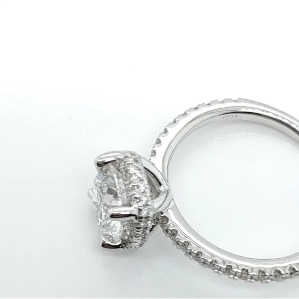 2.42 TCW BRILLIANT ROUND HALO LAB-GROWN DIAMOND ENGAGEMENT RING Image 2 Blue Water Jewelers Saint Augustine, FL