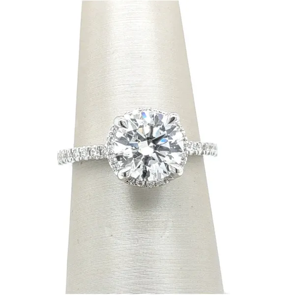 2.42 TCW BRILLIANT ROUND HALO LAB-GROWN DIAMOND ENGAGEMENT RING Blue Water Jewelers Saint Augustine, FL