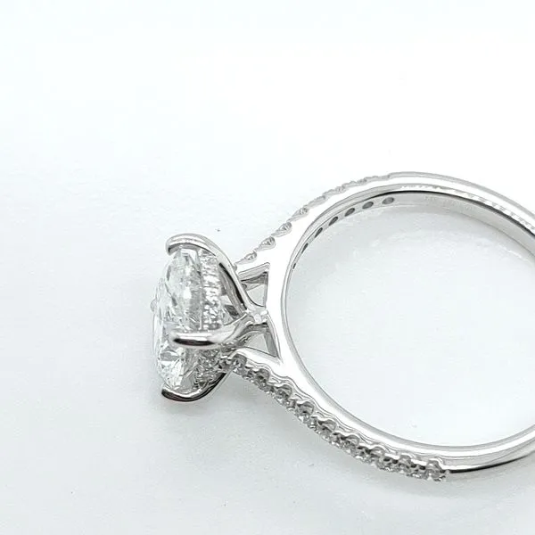 2.28 TCW OVAL BRILLIANT LAB-GROWN DIAMOND HIDDEN HALO ENGAGEMENT RING Image 2 Blue Water Jewelers Saint Augustine, FL