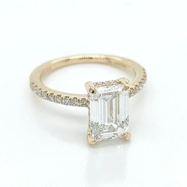 2.99 TCW EMERALD CUT LAB-GROWN DIAMOND AND NATURAL DIAMOND SIDED ENGAGEMENT RING Image 2 Blue Water Jewelers Saint Augustine, FL