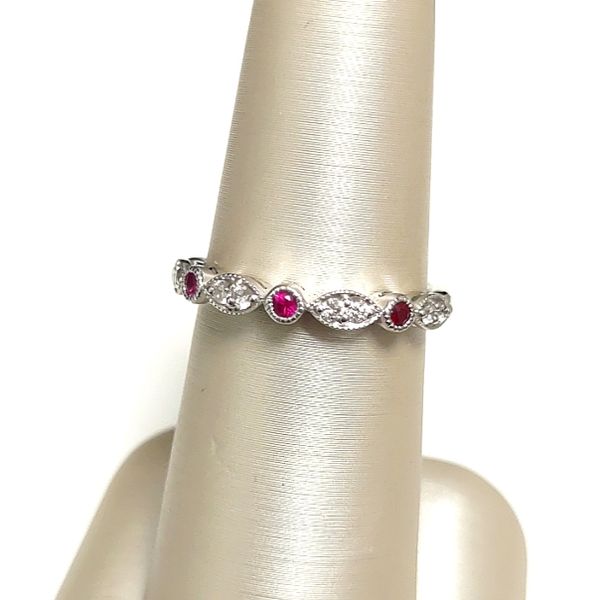 LJ 14K White Gold Ring Blue Water Jewelers Saint Augustine, FL