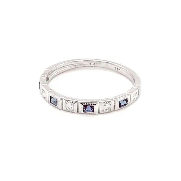 Gemsone 14K White Gold Ring Blue Water Jewelers Saint Augustine, FL