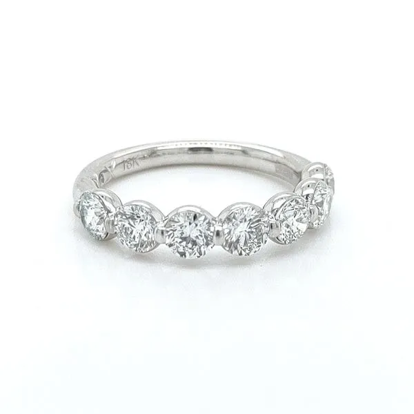 A. Jaffe 18K White Gold Wedding Band Blue Water Jewelers Saint Augustine, FL