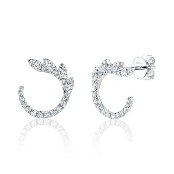 Shy Creations 14K White Gold Diamond Earrings Blue Water Jewelers Saint Augustine, FL