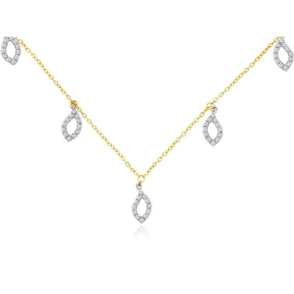 ROYAL JEWELRY MFG, INC. Other Two-Tone Diamond Necklace Blue Water Jewelers Saint Augustine, FL