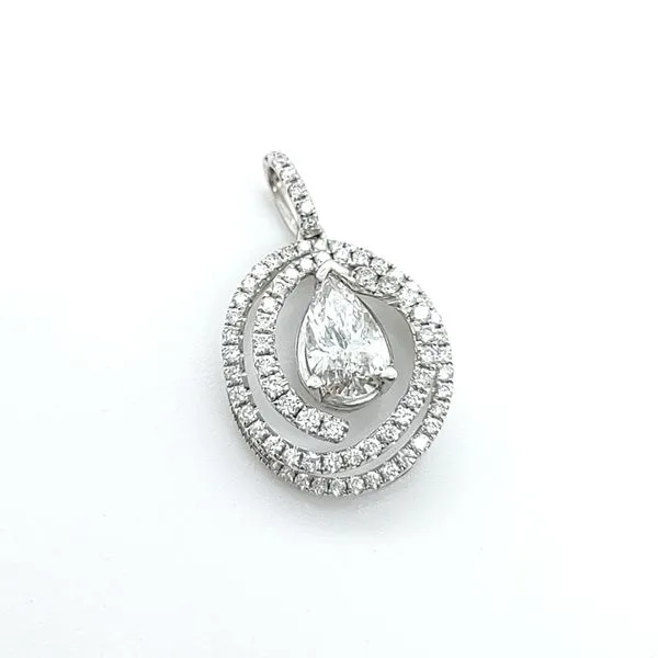 Blue Water 18K White Gold Diamond Pendant Blue Water Jewelers Saint Augustine, FL