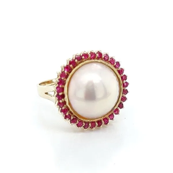 Blue Water 14K Yellow Gold Pearl Ring Blue Water Jewelers Saint Augustine, FL