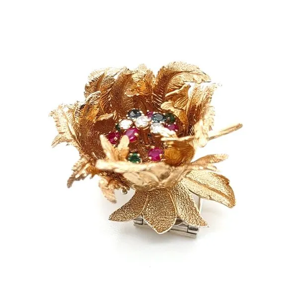 Blue Water 14K Yellow Gold Colored Stone Pendant Blue Water Jewelers Saint Augustine, FL