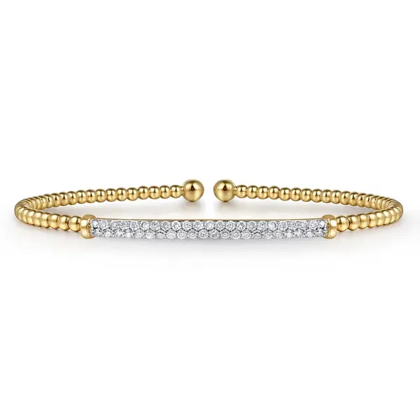 Gabriel & Co 14K Yellow Gold Diamond Bracelet Blue Water Jewelers Saint Augustine, FL