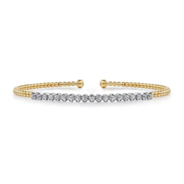 Gabriel & Co Two-Tone Diamond Bracelet Blue Water Jewelers Saint Augustine, FL