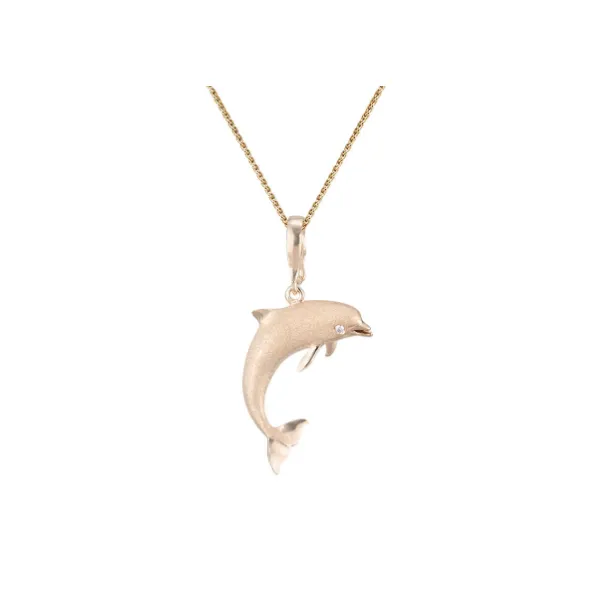 Denny Wong 14K Yellow Gold Diamond Pendant Blue Water Jewelers Saint Augustine, FL