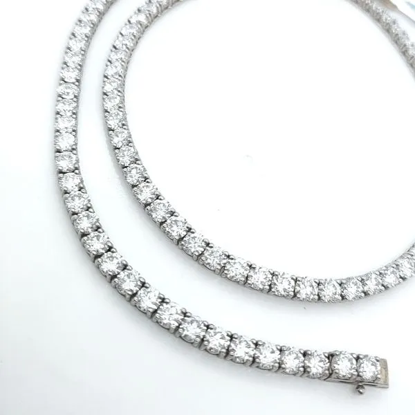 GEORGIA CARBON LAB 14K White Gold Necklace Blue Water Jewelers Saint Augustine, FL