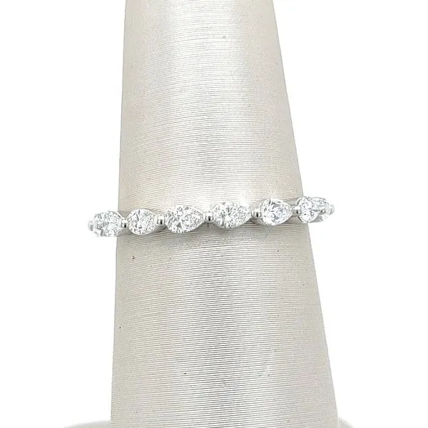 DIAMONDS FOREVER OF USA INC 14K White Gold Wedding Band Blue Water Jewelers Saint Augustine, FL