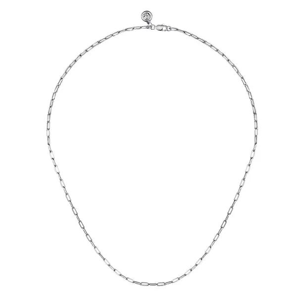 Gabriel & Co Sterling Silver Silver Chain Blue Water Jewelers Saint Augustine, FL