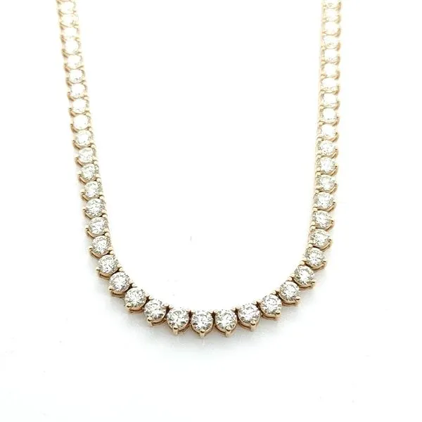 Barry Davidson Inc 14K Yellow Gold Diamond Necklace Blue Water Jewelers Saint Augustine, FL