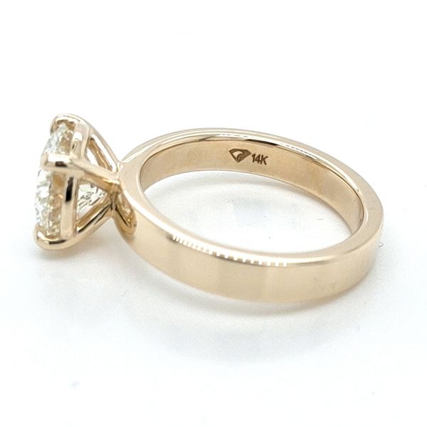 2.58ct Antwerp Diamond Solitaire on 14K Oyster Cigar Band Image 2 Blue Water Jewelers St. Augustine, FL