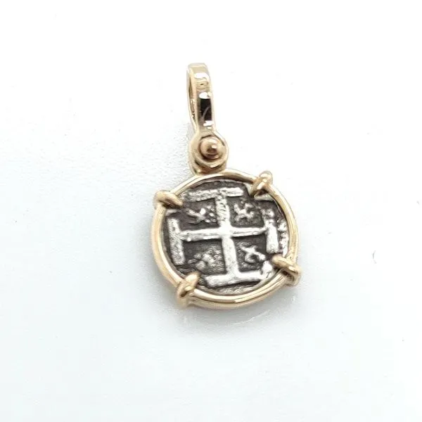 Reller Two-Tone Silver Pendant Blue Water Jewelers Saint Augustine, FL