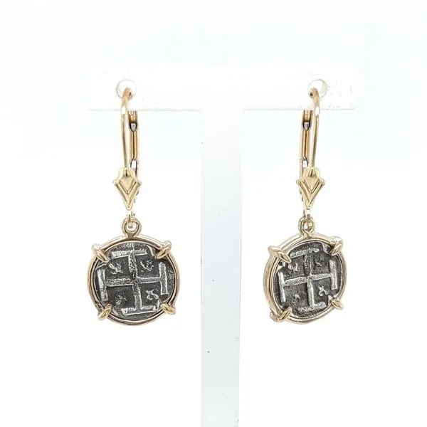 Reller Two-Tone Silver Earrings Blue Water Jewelers Saint Augustine, FL