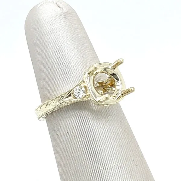 IGC Jewelry & Diamonds 14K Yellow Gold Diamond Semi-mount Ring Blue Water Jewelers Saint Augustine, FL