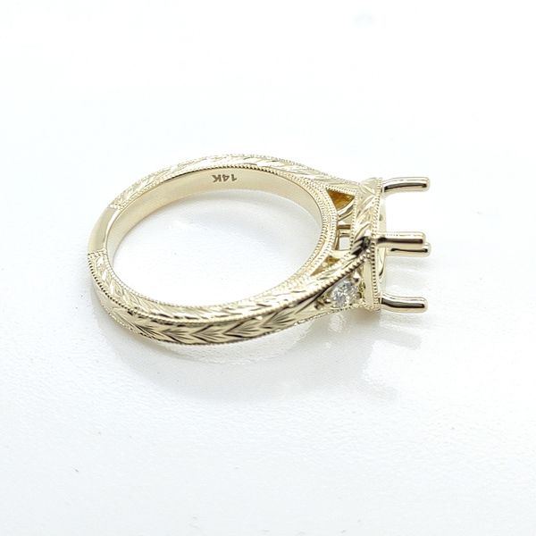 IGC 14K Yellow Gold Semi- Mount Image 3 Blue Water Jewelers Saint Augustine, FL