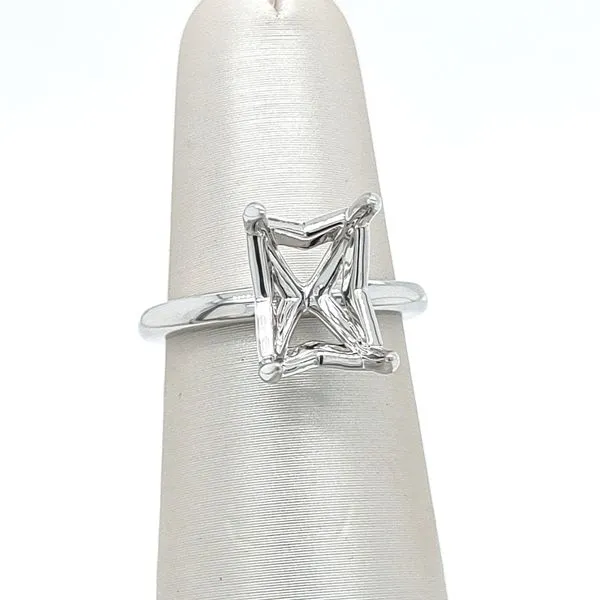 IGC Jewelry & Diamonds Platinum Diamond Semi-mount Ring Blue Water Jewelers Saint Augustine, FL