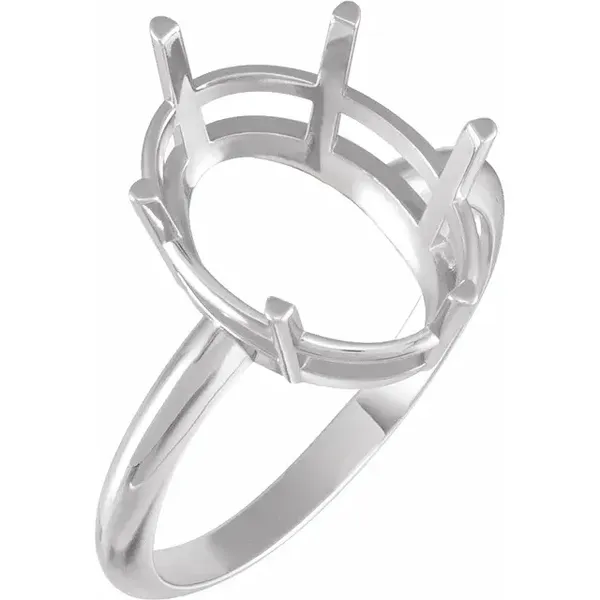 Stuller 14K White Gold Mounting Blue Water Jewelers Saint Augustine, FL