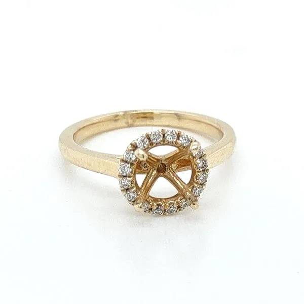 Blue Water 14K Yellow Gold Diamond Semi-mount Ring Blue Water Jewelers Saint Augustine, FL