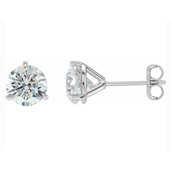 OMJ 14K White Gold Stud Earrings Blue Water Jewelers Saint Augustine, FL