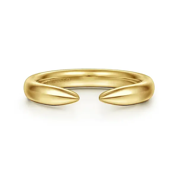 Gabriel & Co 14K Yellow Gold Wedding Band Blue Water Jewelers Saint Augustine, FL