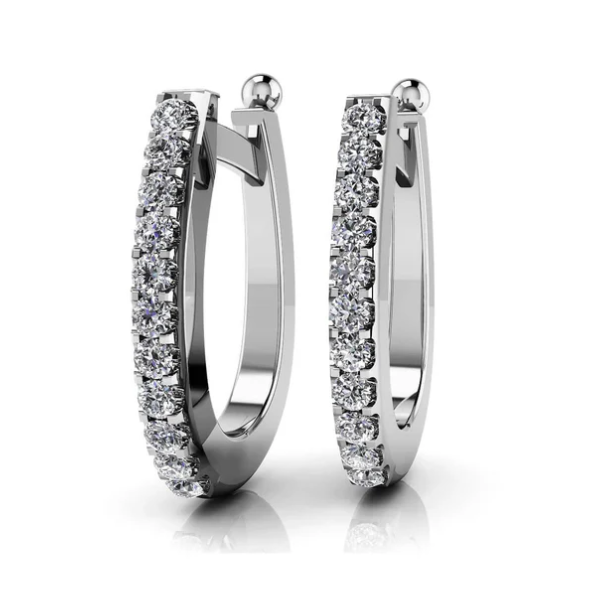 VIMCO DIAMOND CORP 14K White Gold Diamond Earrings Blue Water Jewelers Saint Augustine, FL